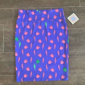 Lularoe Blue Cassie Skirt
